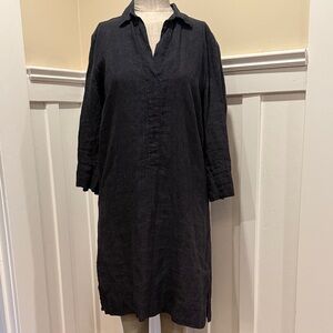 Nuthatch washed linen dress